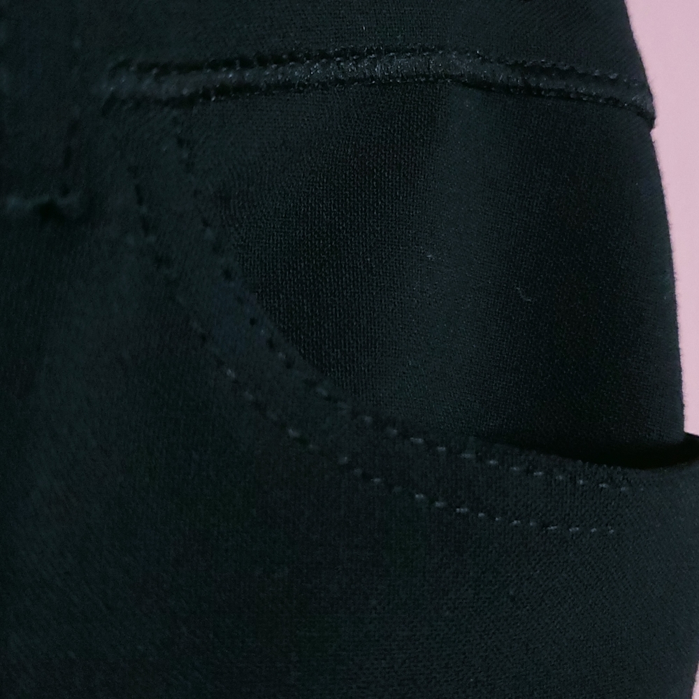 Sandro Lace Trim Black Trouser Pants View 3
